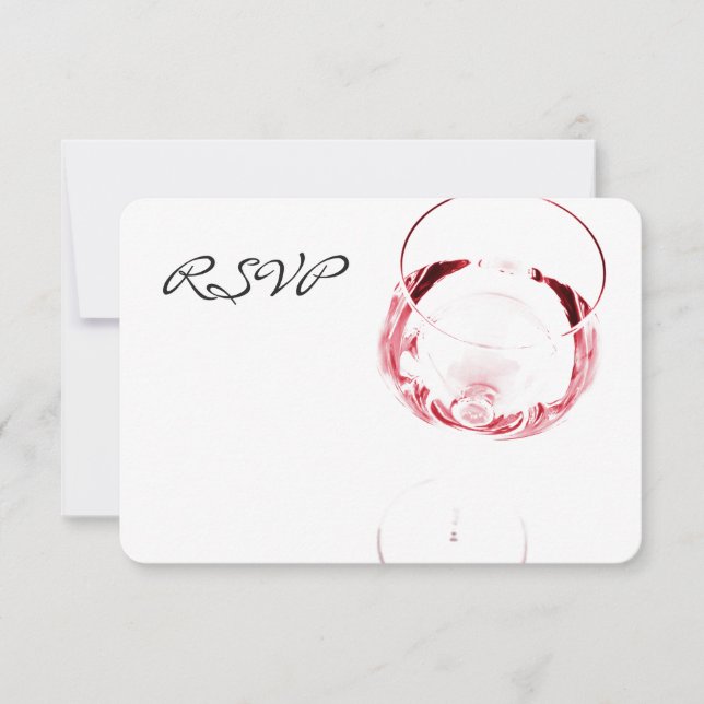 réception en verre de vin rouge RSVP (Devant)