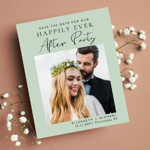Réception Mariage Sage Photo Moderne Enregistrer L