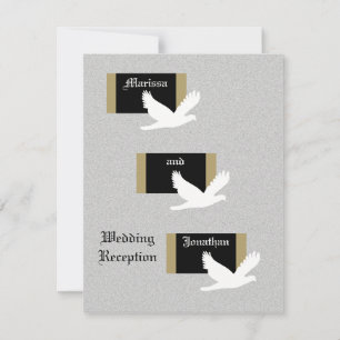 Réception seulement Faire-part de mariage — Mariag