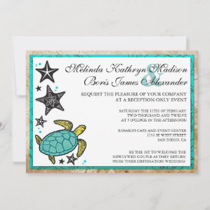 Réception Whimsical Beach Invitations De Mariage U