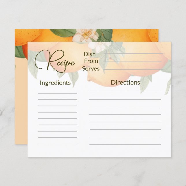 Recette (Devant / Derrière)