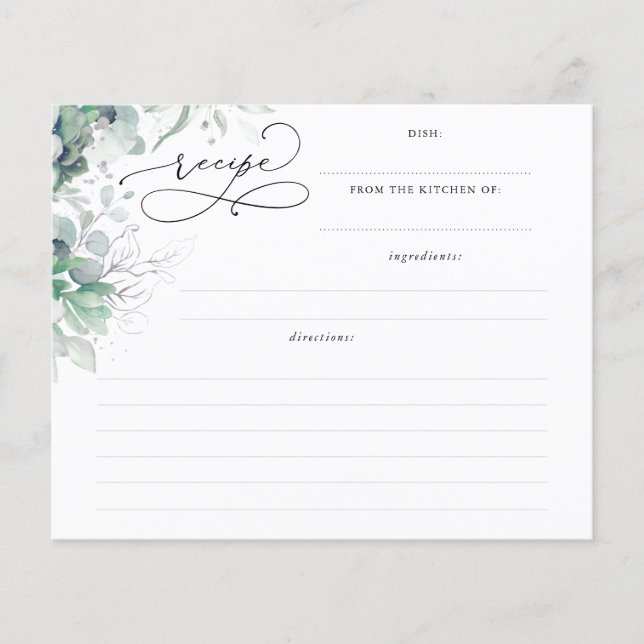 Recette de Baby Shower de Mariage Succulentes et V (Devant)