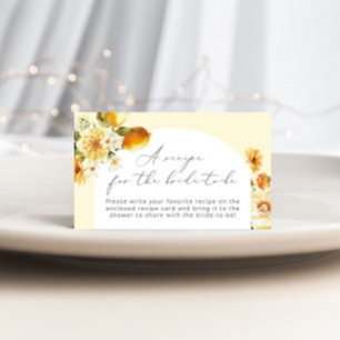 Recette de citron pour la mariée à être carte de c