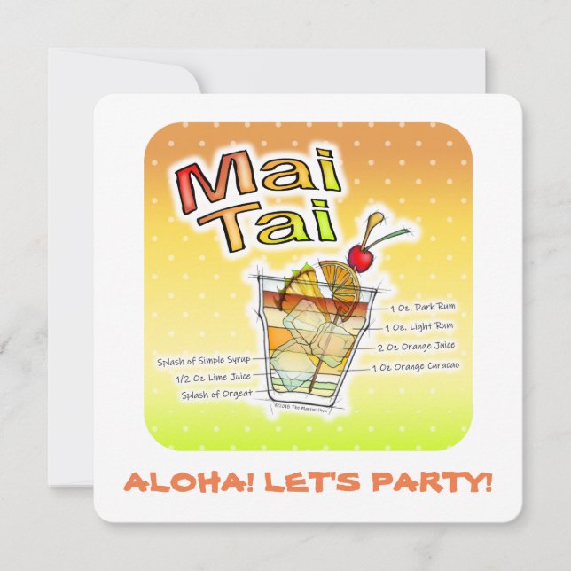 RECETTE DE COCKTAIL MAI TAI ART (Devant)