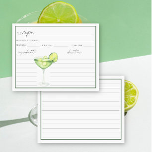 Recette de cocktail Margarita aquarelle pour maria