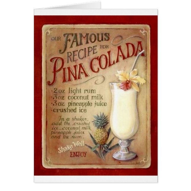 Recette de colada de Pina (Devant)