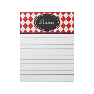 Recette de cuisine Bloc-notes cadeau