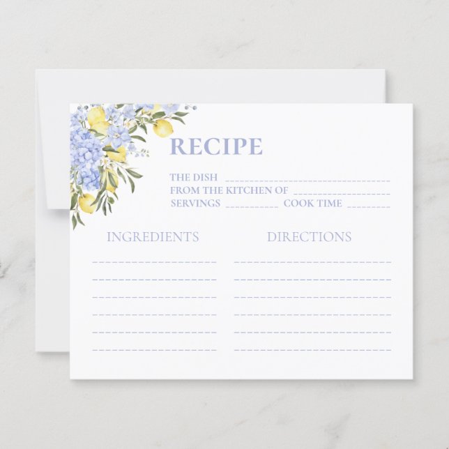 Recette de douche nuptiale à l'aquarelle jaune cit (Devant)