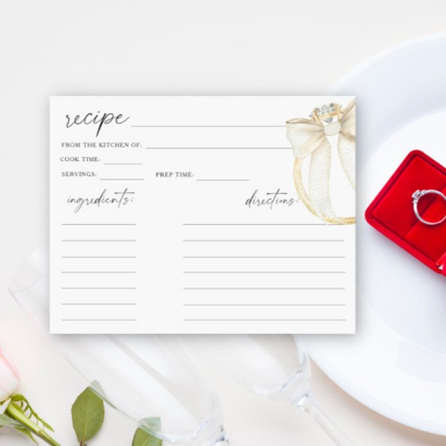 Recette de douche nuptiale Diamond Ring et Bow (Créateur téléchargé)