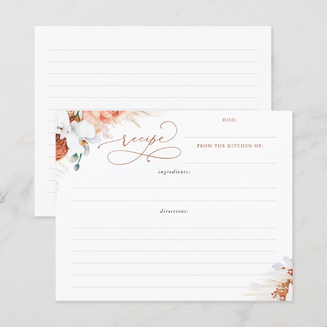 Recette de Fête des mariées de Boho Floral Terraco (Devant / Derrière)