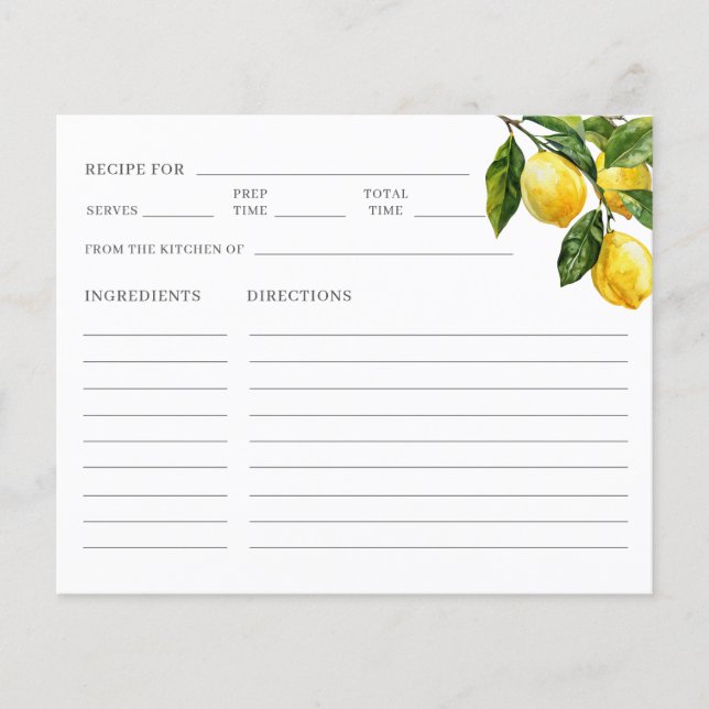 Recette de Fête des mariées de citron méditerranée (Devant)