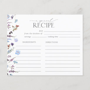 Recette de Fête des mariées Fleur sauvage bleu Dus