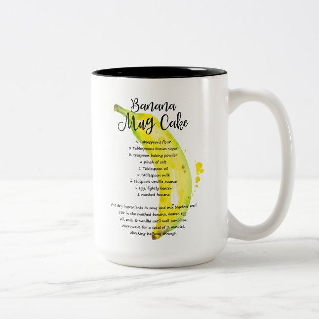 Recette de gâteau de banane grande taille Mug (Droit)