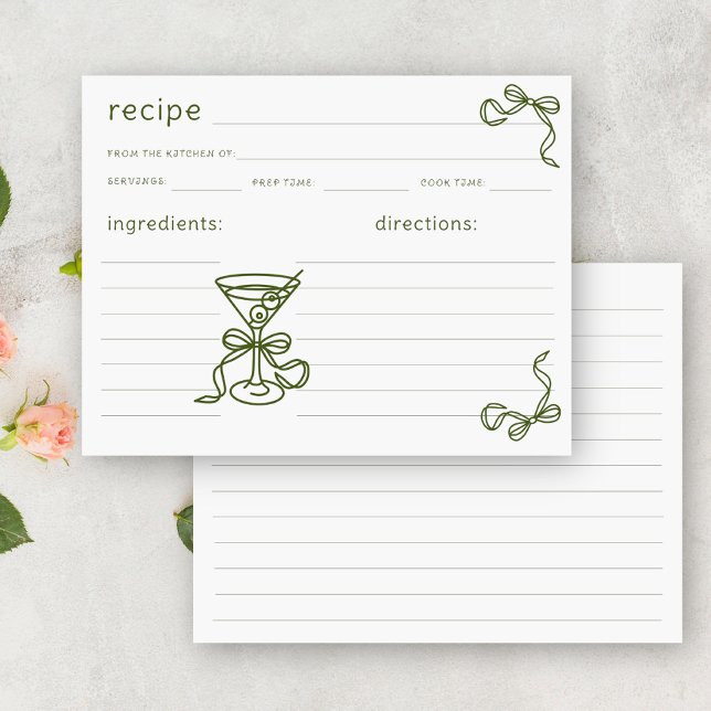 recette de mariage martini dessinée à la main (Créateur téléchargé)