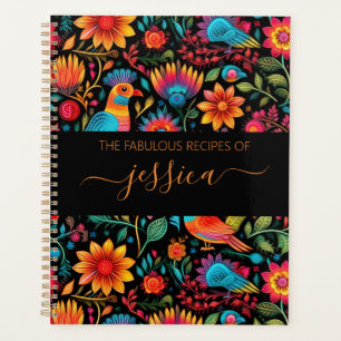 recette de script de motif floral mexicain