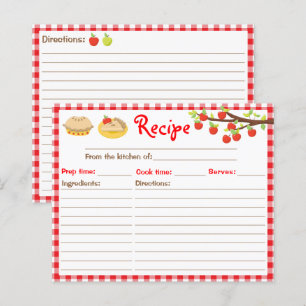 Recette de tarte Apple En vichy rouge Recette