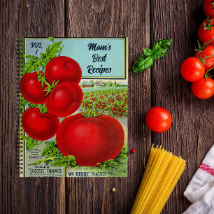 Recette de tomate vintage Retro Livre de recettes 