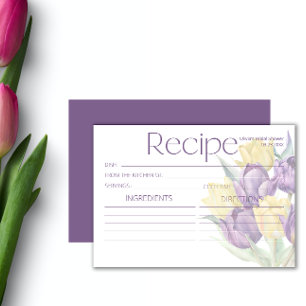 Recette de tulipes jaunes pourpres printemps
