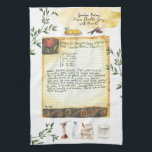 Recette Heirloom Tea Serviettes<br><div class="desc">Pour un cadeau unique, faites cuire un lot de gâteries directement à partir d'une des recettes précieuses de grand-mère, et un cadeau avec une serviette de thé héritée imprimée avec la même recette. Transformez les recettes manuscrites de votre mère, de votre grand-mère ou de vos tantes en serviettes de thé...</div>