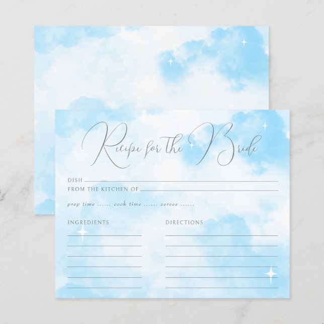 Recette moderne Pastel Blue Cloud neuf pour la mar (Devant / Derrière)