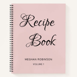 Recette personnalisée Blush de livre de cuisine Fi