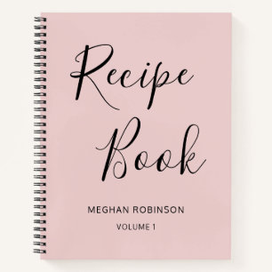 Recette personnalisée Blush de livre de cuisine Fi