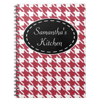 Recette personnalisée de cuisine rouge Carnet cade