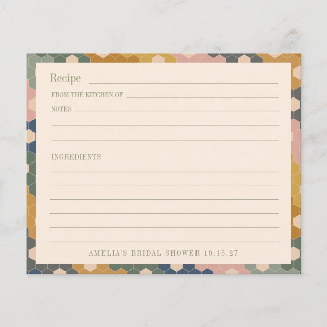 Recette personnalisée de la Fête des mariées Vinta (Devant)