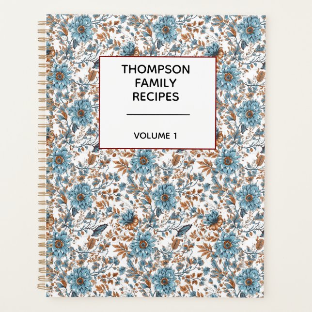 Recette Personnalisée Fleurs Neutres de Style  (Devant)