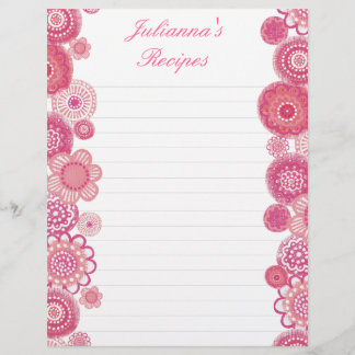 Recette Pretty in Pink Insérer des pages de lettre