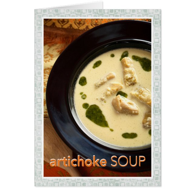 Recette Soupe Artichoke (Devant)