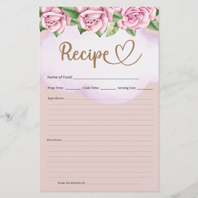 Recette Teddy Bear Baby shower fille (Devant)
