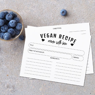Recette végétale minimaliste, simple recette