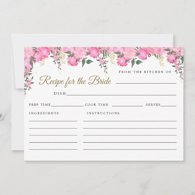 Recette victorienne florale rose pour la mariée (Devant)