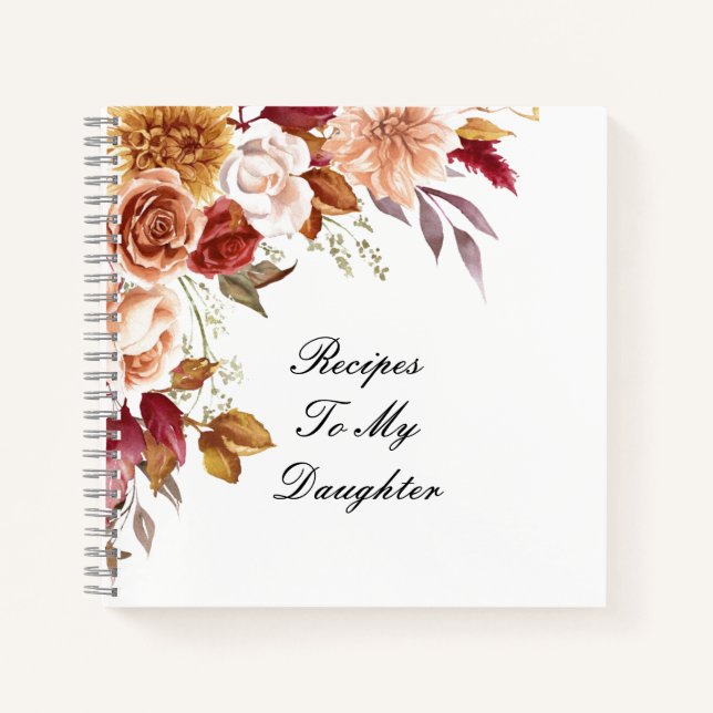 RECETTES À MON CARNET FILLE (Devant)