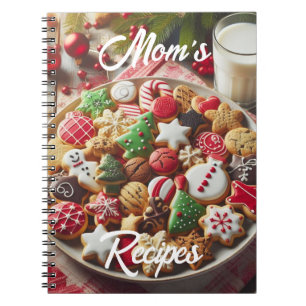 Recettes de cookies de Noël Carnet photo spiral