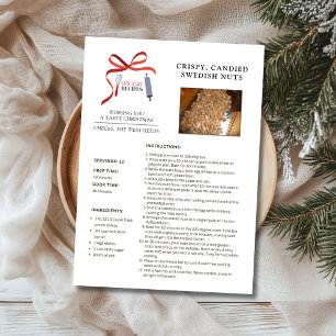 Recettes de fêtes Noix Suédoises Carte de Noël