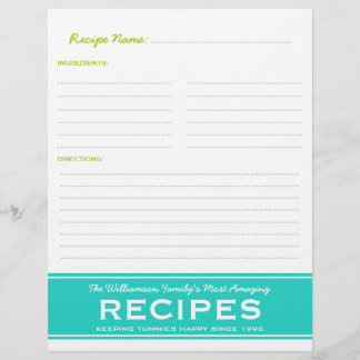 Recettes de la famille rétro Classeur personnalisé