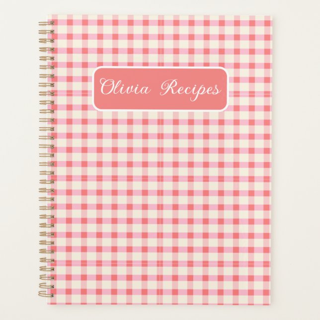 Recettes Gingham Rose Pâle Vichy Féminin Mignon (Devant)