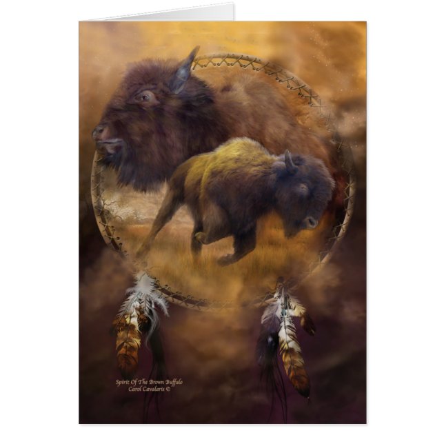 Receveur-Esprit rêveur de Buffalo Brown ArtCard (Devant)