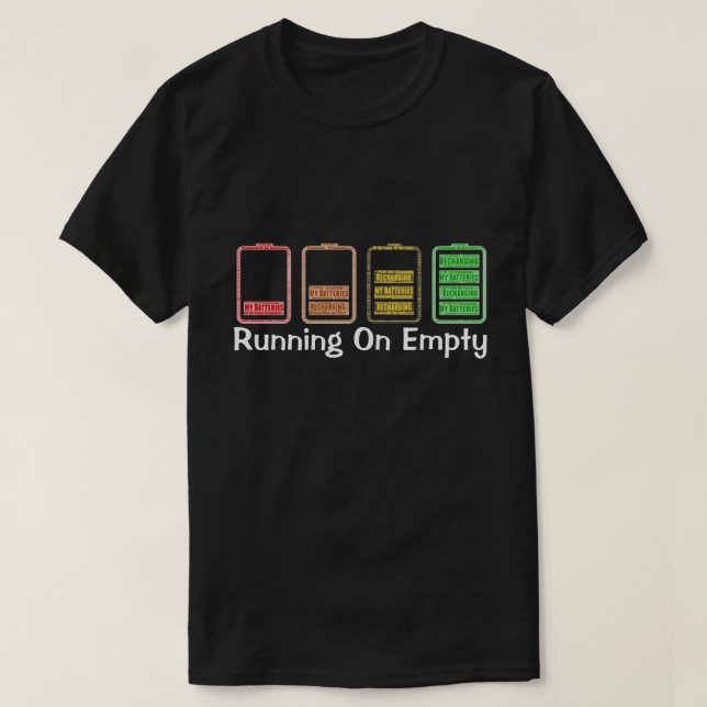 Recharge Colorée Mes batteries T-Shirt (Design devant)