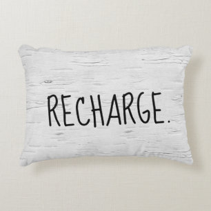 RECHARGER Le Texte Sur Le Coussin D'Accentuation D