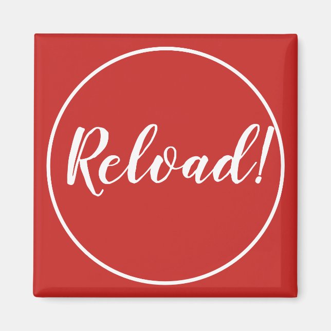 Recharger Motivation Inspiration Fridge Magnet (Devant)
