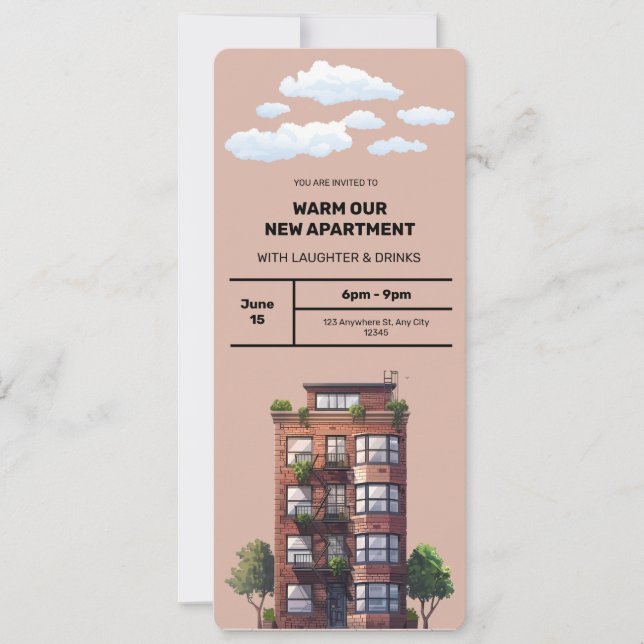 Réchauffez Notre Invitation À Appartement (Devant)