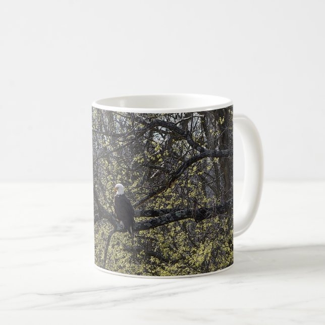 Recherche d'aigle Mug de café peint (Devant droit)