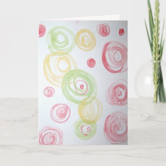 Recherché de dire, "Bonjour." Carte de vœux (Devant)