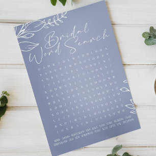 Recherche de mots jeu de Baby Shower Fleurs de per