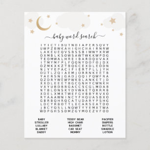 Recherche de mots pour bébé à la lune