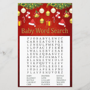 Recherche de mots pour bébé Shower décoration de N