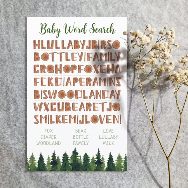 Recherche de mots pour bébés Jeux de Baby shower d (Créateur téléchargé)